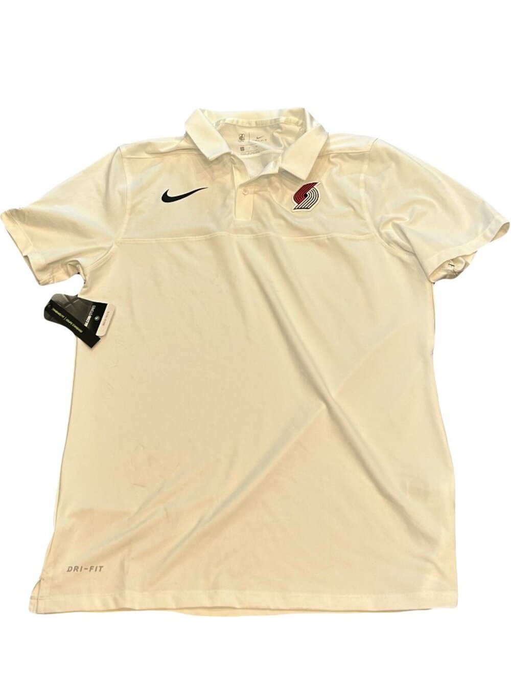 NWT Portland Trail Blazers Nike Dri-Fit Coaches Performance Polo Shirt